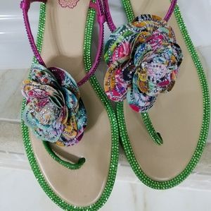 René Caovilla Embellished Sandals